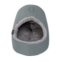 Como Eggshell Hooded Cat Bed